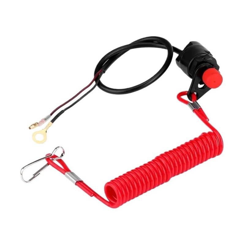 Kompatibel mit 6E9-82575-09 6E9-82575 Kill Stop Schalter Leine Lanyard Außenbordmotor Teile 66T-82575 von KRLAZdN