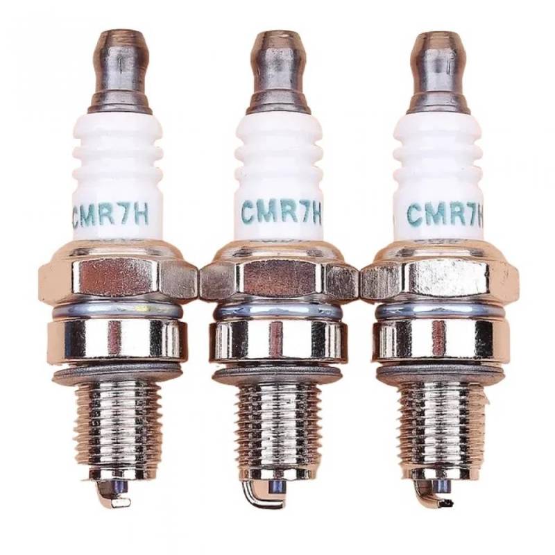 Zündkerze CMR7H für 4-Takt-Trimmer, Freischneider, Gebläse, kompatibel mit 3 Stück/Menge von KRLAZdN