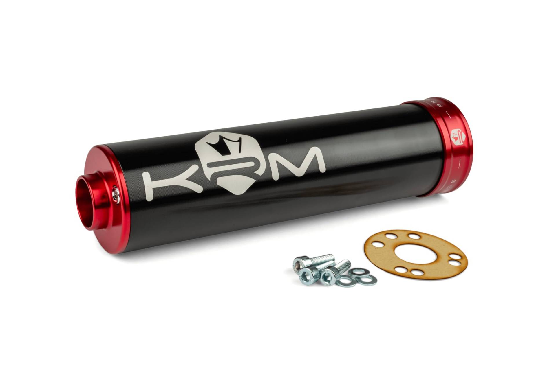 Endschalldämpfer KRM 70-90 schwarz - rot von KRM