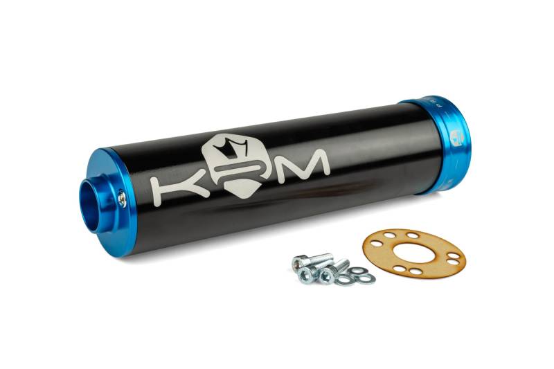 Endschalldämpfer KRM 90-110 schwarz - blau von KRM