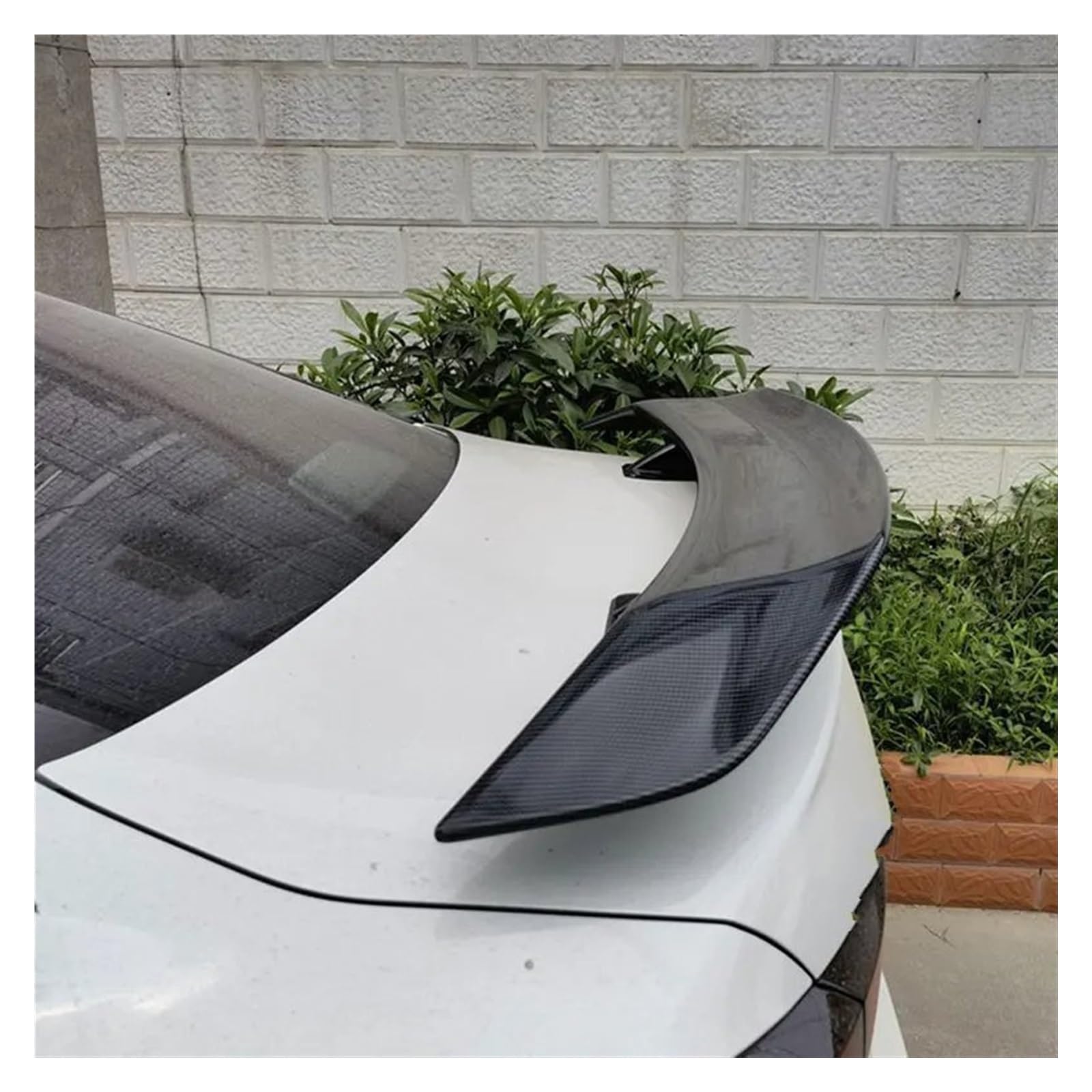 Spoiler Universal Auto Styling Carbon Fiber Spoiler Flügel DIY Refit Stamm Deckel Auto Heckflügel(B-Carbon Fiber) von KROREN
