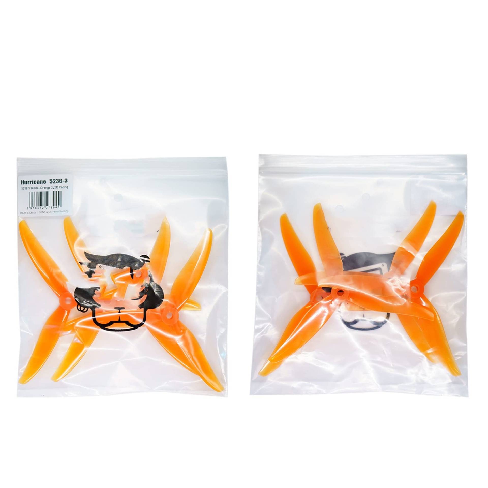 5236 5,2 x 3,6 x 3 3-teiliger Propeller Kompatibel mit kompatible 5-Zoll-RC-FPV-Renndrohnen, Geschwindigkeit, aggressive Leistung(2PAIRS ORANGE) von KRZkwA