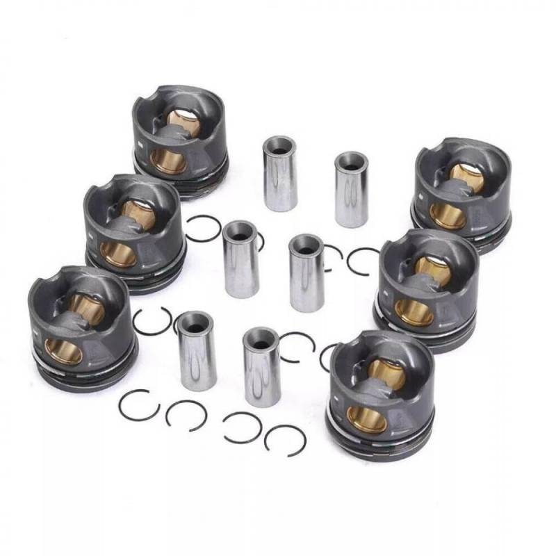 6PCS -Kolben- und Ringkit -Set 83mm kompatibel mit 3,0 l Dieselmotoren Kompatibel mit Fahrzeugmodelle X166 GLS350 CDI W166 OM642 ML350D Sprinter 3.0L von KRZkwA