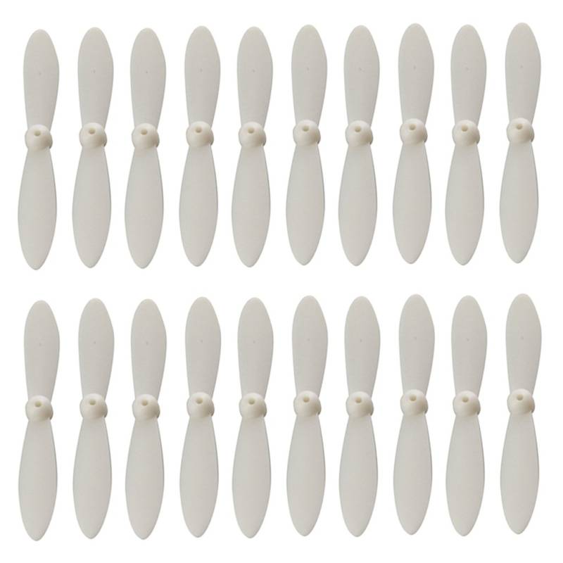 CX 10 NI Drone Propeller Ersatzset 20 Stück kompatibel mit CX 10 NI Quadcopter Hubschrauber in 5 Farben(WHITE) von KRZkwA