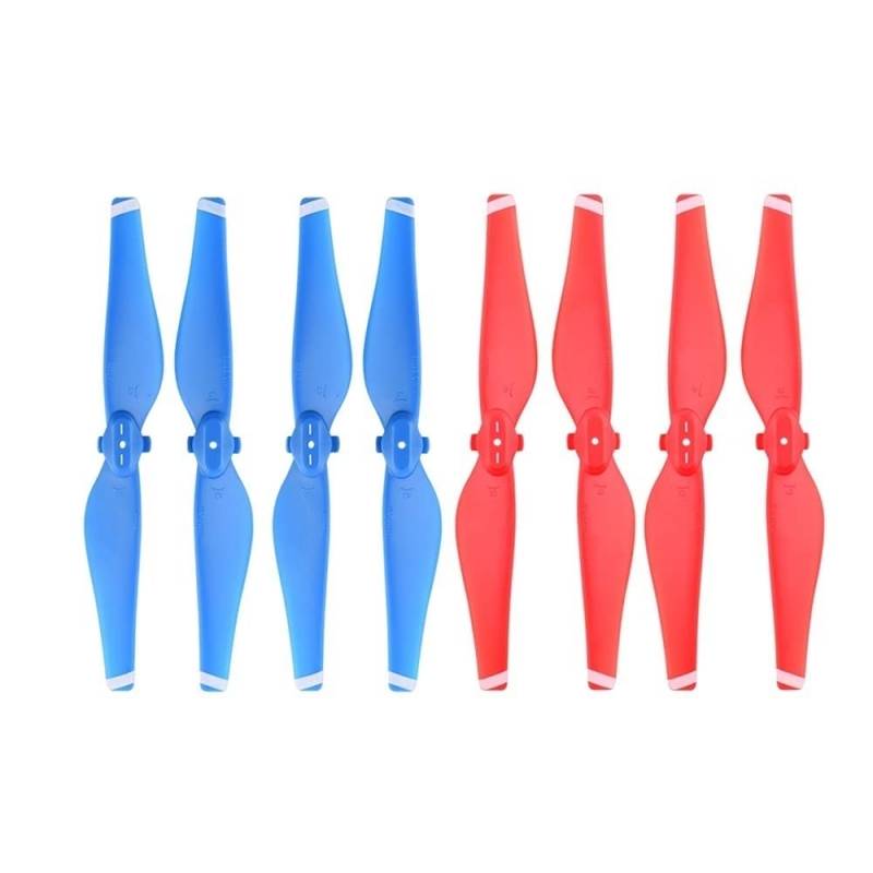 D Air Drone Kompatibel 8PCS Quick Release Propeller Ersatz Zubehör Ersatzteile Schraube Flügel Fan(BLUE RED) von KRZkwA