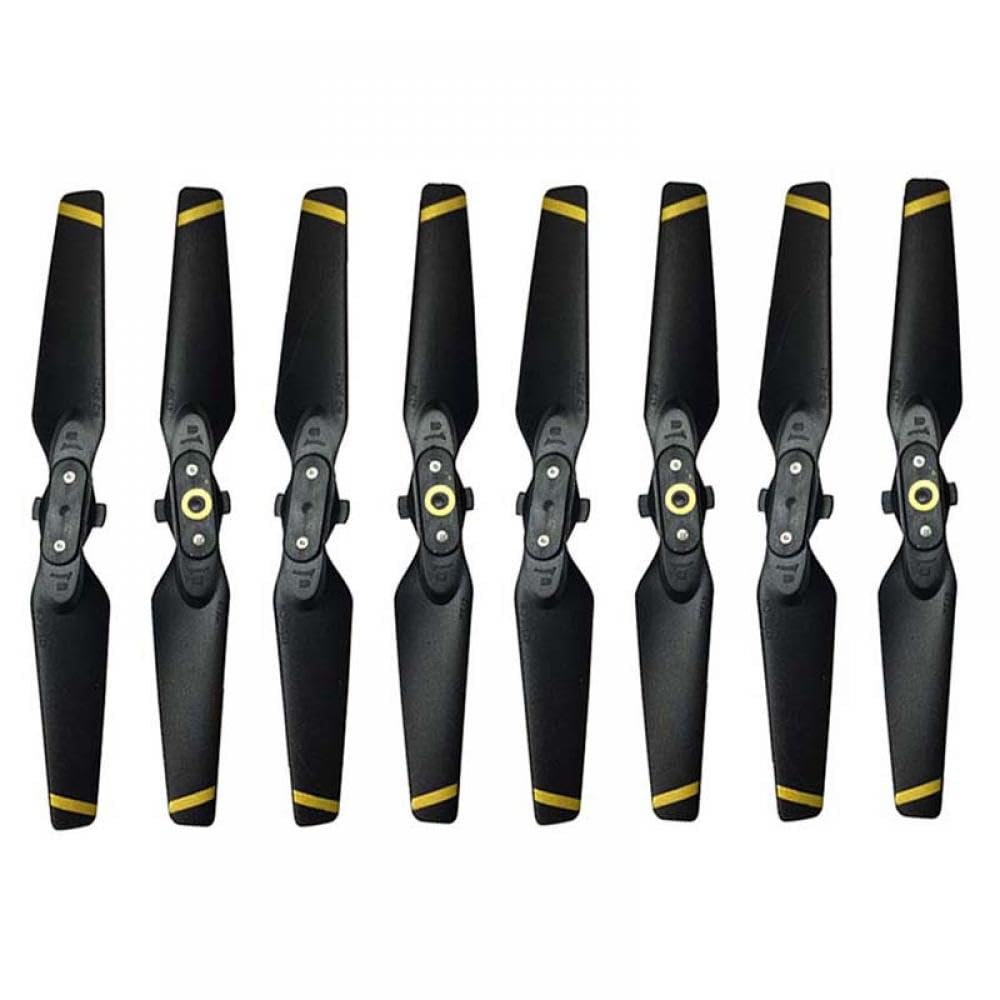 D Spark 4Pairs 4730F Propeller Drone Quick Release Folding CW CCW Kompatibles Ersatzzubehör(GOLDEN STRIPE) von KRZkwA