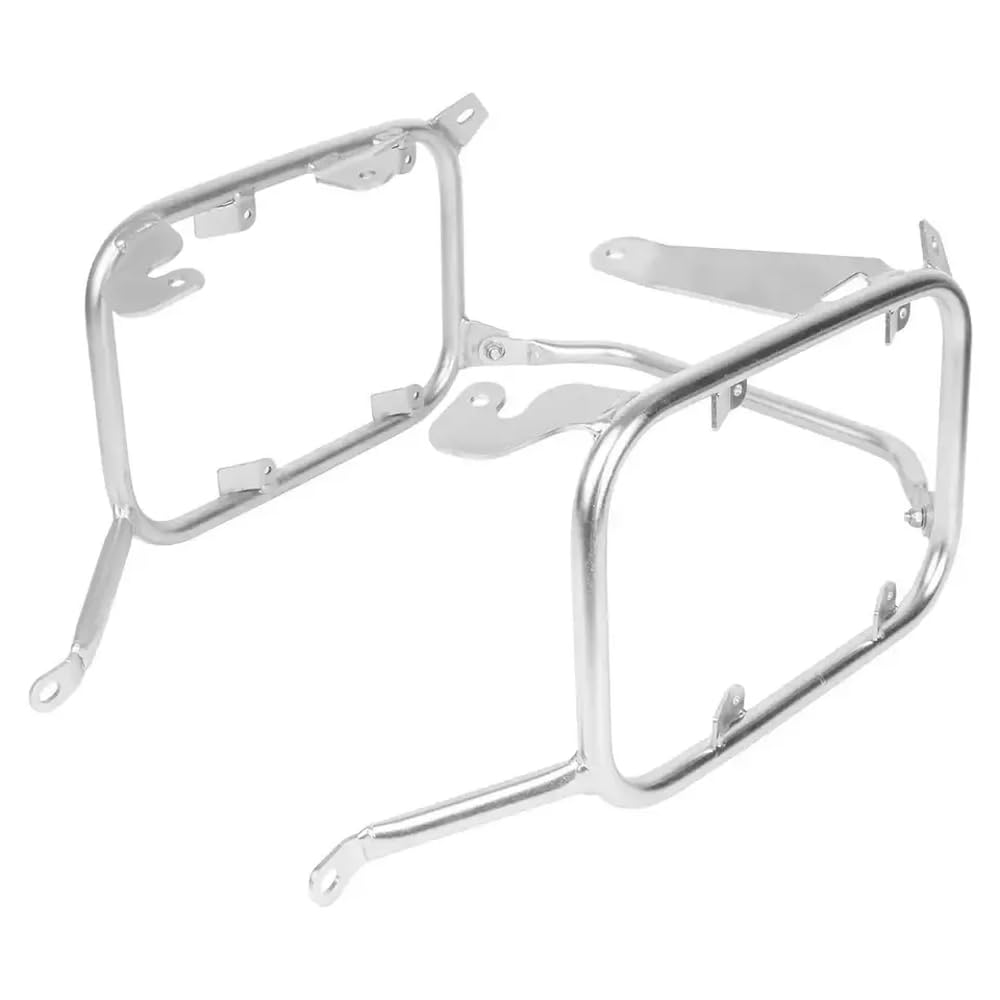 Edelstahl-Gepäckträger-Kofferraumträger Kompatibel mit Motorradgepäck, kompatibel mit NC750X NC750S-Modellen 2021 2022(Silver Pannier Rack) von KRZkwA