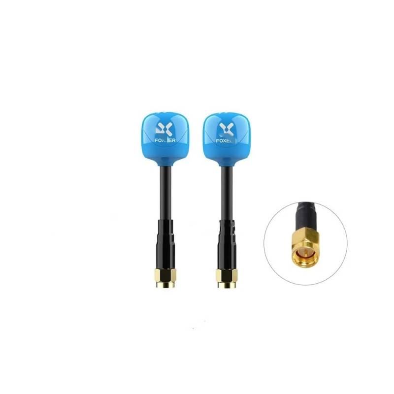 Foxeer Ant Lollipop 4 Plus 4+ FPV 2,6 Dbi RHCP SMA RPSMA UFL MMCX Omni LDS, kompatibel mit FPV-Renndrohnen(2PCS BLUE SMA) von KRZkwA