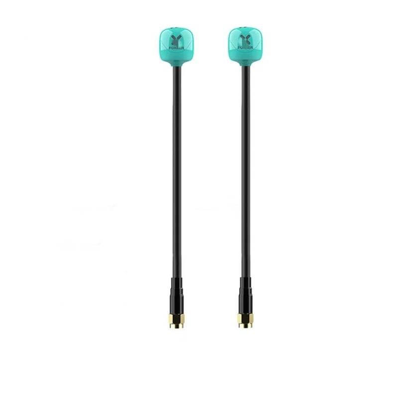 Foxeer Ant Lollipop 4 Plus 4+ FPV 2,6 Dbi RHCP SMA RPSMA UFL MMCX Omni LDS, kompatibel mit FPV-Renndrohnen(2PCS TEAL 15CM) von KRZkwA