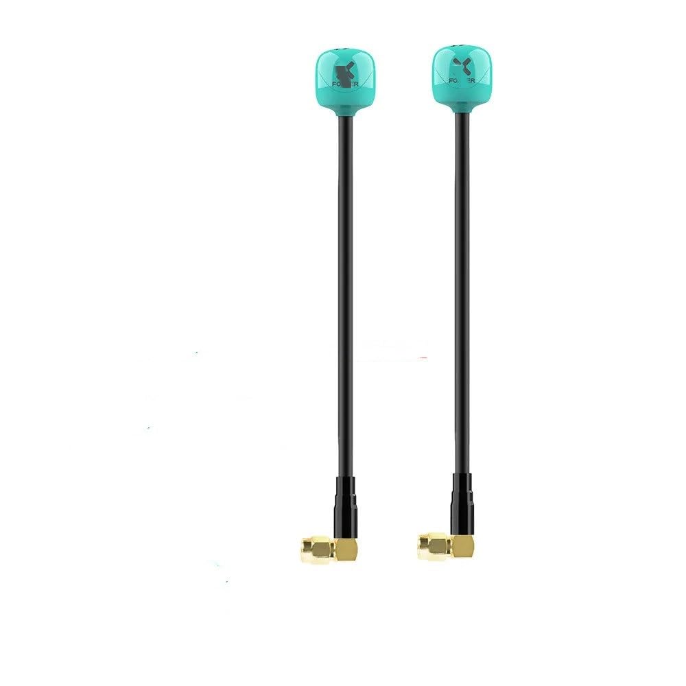 Foxeer Ant Lollipop 4 Plus 4+ FPV 2,6 Dbi RHCP SMA RPSMA UFL MMCX Omni LDS, kompatibel mit FPV-Renndrohnen(2PCS TEAL SMA 15CM) von KRZkwA