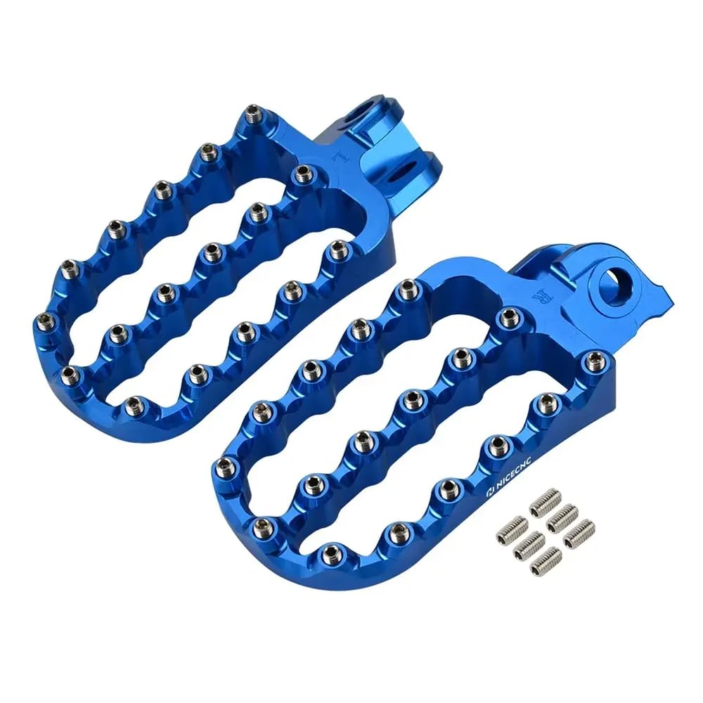 Fußgängerfuß -Ruhestifte Kompatibel mit Abenteuer Supermoto kompatibel mit 690 R SMC R 790 890 950 990 1050 1090 1190 1290(Blue) von KRZkwA