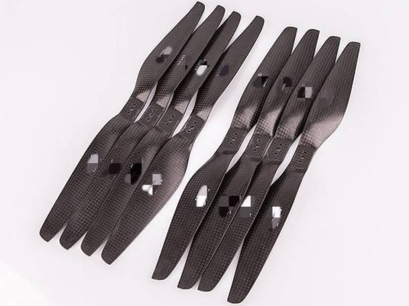 Kohlefaser-Propeller, kompatibel mit RC Quadcopter 8055 9055 1055 1155 1255 1355 1455 1555 1655 1755 CW CCW Multirotor-Flugzeug, 4 Paar(13X5.5) von KRZkwA