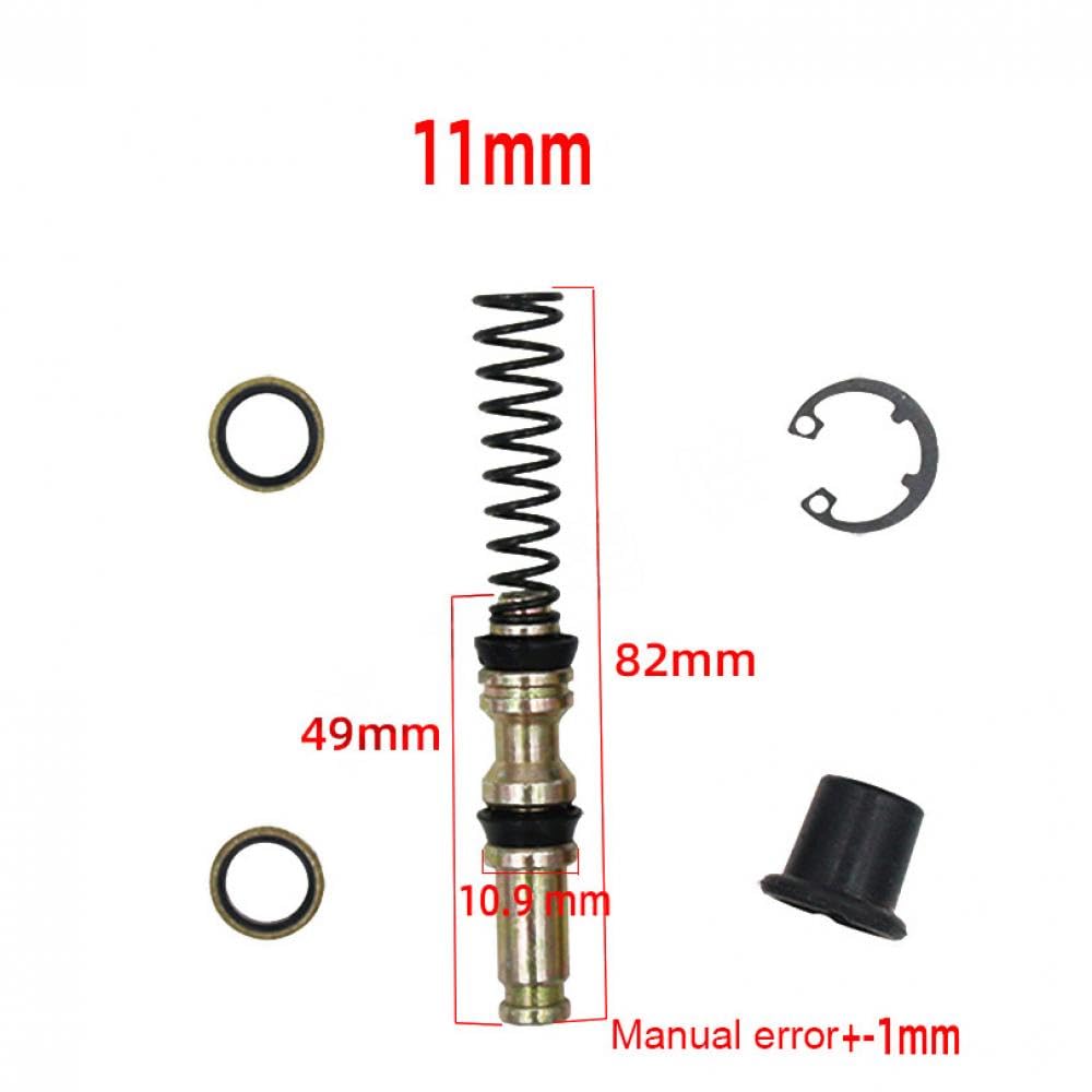 Motorrad Roller Bremspumpe Hauptzylinder Kolben Öldichtung Reparatursatz Kompatibel mit 14mm 12,7mm 11mm Modellen(11MM) von KRZkwA