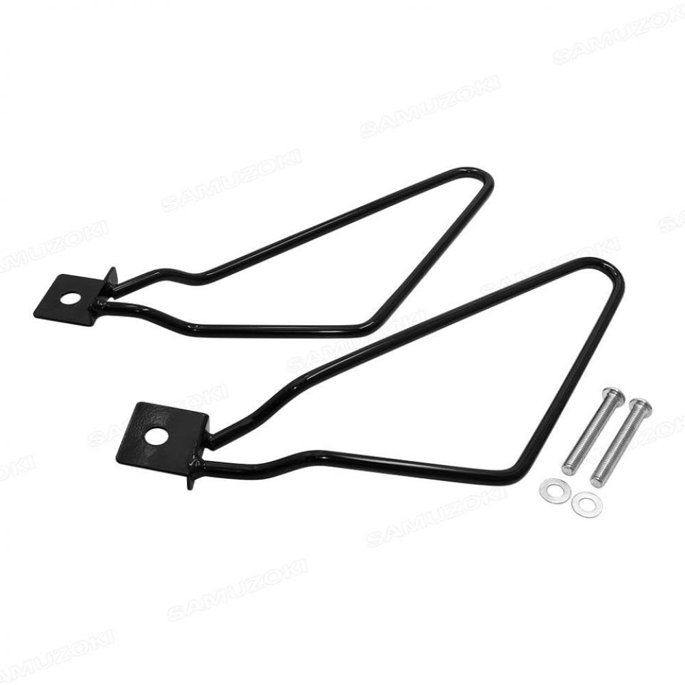 Motorrad Satteltasche Stützstange Halterung Links rechts Ersatz Kompatibel mit XL883 1200 Serie(Black) von KRZkwA