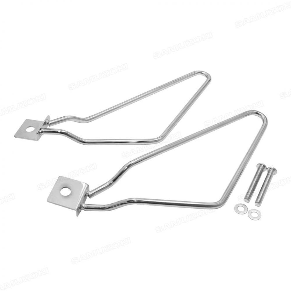 Motorrad Satteltasche Stützstange Halterung Links rechts Ersatz Kompatibel mit XL883 1200 Serie(Silver) von KRZkwA