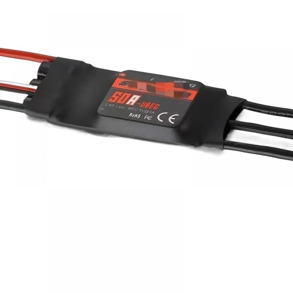 RCMOY ESC Geschwindigkeitsregler 15A 20A 30A 40A 50A 60A 80A mit UBEC Kompatibel mit kompatible RC-Flugzeuge und Hubschrauber(50A WITH TPLUG) von KRZkwA