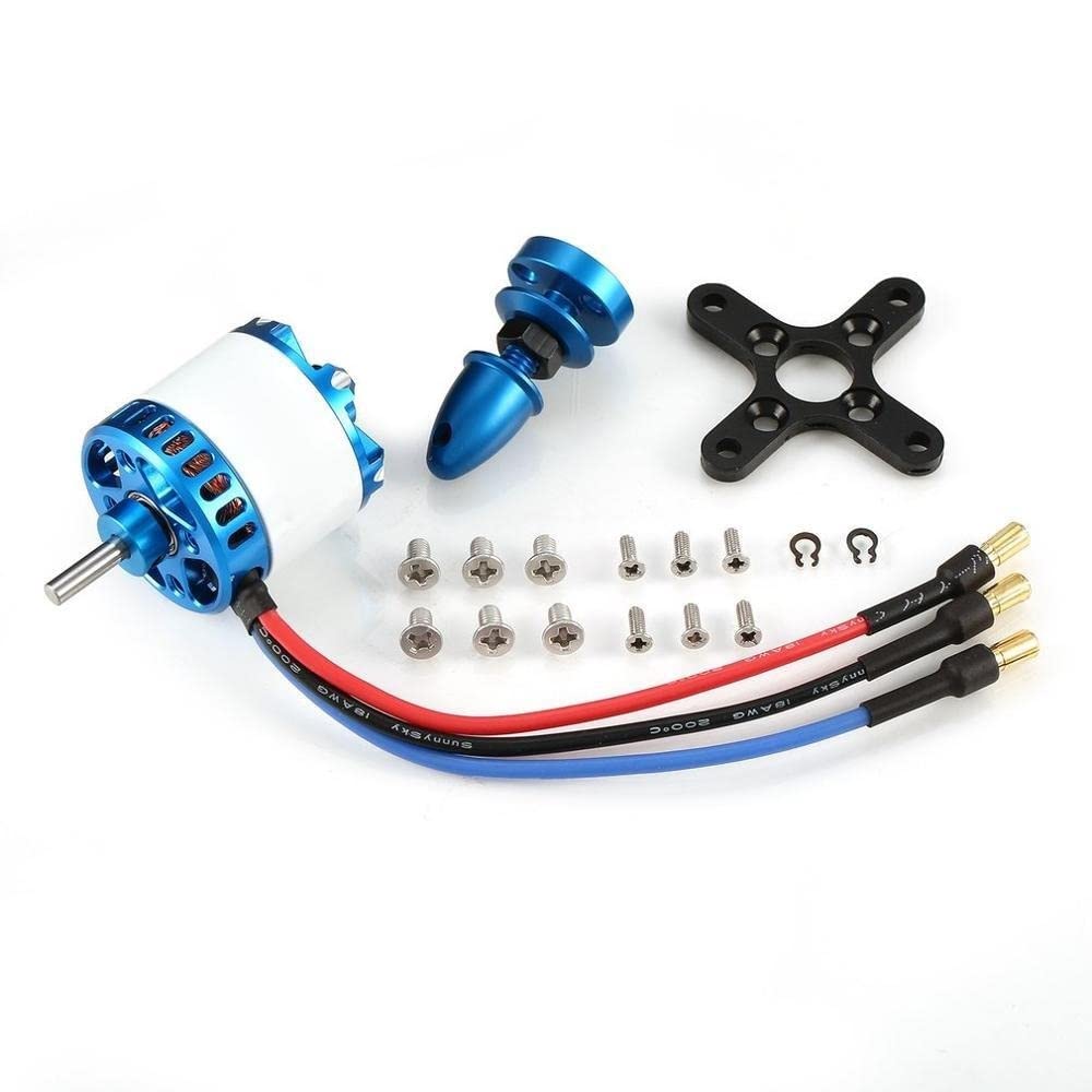 SunnySky X2212-III Bürstenloser Motor 980KV 1250KV 1400KV 2450KV Kompatibel mit FPV RC Racing Drone 3-4S X2212 2212(1250KV Long Shaft) von KRZkwA