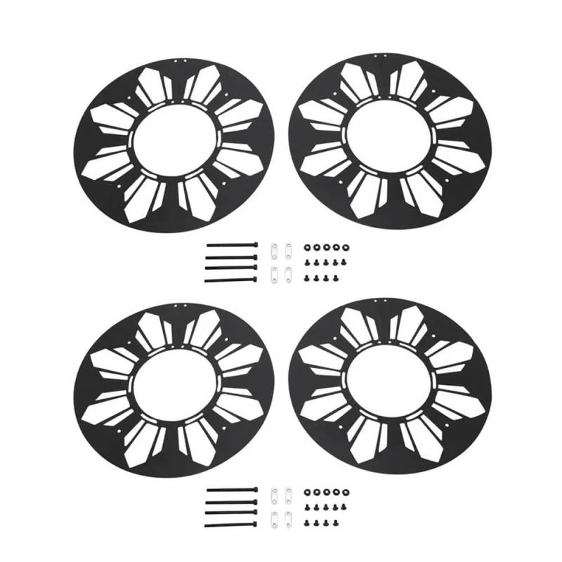 Universelle geschlossene Radnabenabdeckung aus Karbonstahl, Schutzdichtplatte, 2 Stück, kompatibel mit Motorradteilen von Super73 S1 S2 RX(4 pcs) von KRZkwA