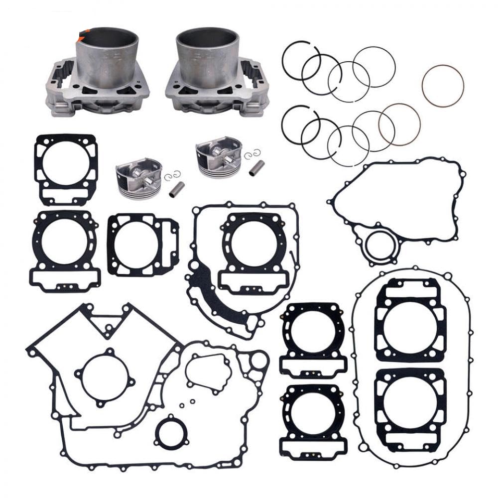 Zylinderkolben-Dichtungs-Kit-Set von 2 Kompatibel mit CF 800HO 550 Z8 UFORCE U8 ZForce kompatibel mit CF800CC-Motormodellen 0800-023100-0001 0800-023002 von KRZkwA