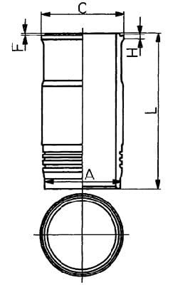 KS Kolbenschmidt 89 464 110 Zylinder-Büchse von KS Kolbenschmidt