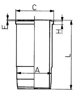 KS Kolbenschmidt 89 588 110 Zylinder-Büchse von KS Kolbenschmidt