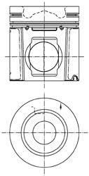 KS Kolbenschmidt 99 496 600 Kolben von KS Kolbenschmidt