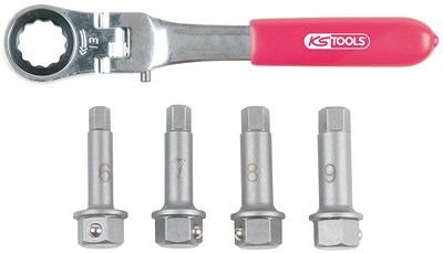 Ks Tools 1/2 Bremssattel Spezial-Steckschlüssel- Satz, 5-tlg [Hersteller-Nr. 918.3500] von KS TOOLS