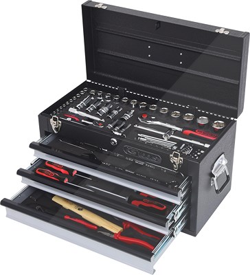 Ks Tools 1/4+1/2 CHROMEplus Universal-Werkzeug-Satz, 99-tlg Zollmaße [Hersteller-Nr. 918.0150] von KS TOOLS