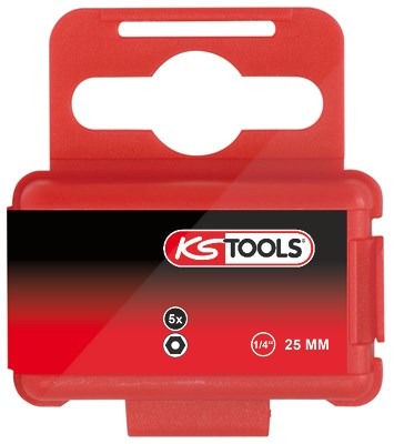 Ks Tools 1/4 Bit Innensechskant,Bohrung,25mm,5/16,5er Pack [Hersteller-Nr. 911.3591] von KS TOOLS