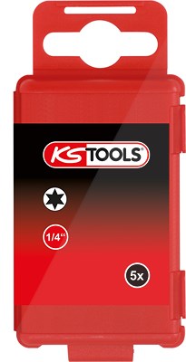 Ks Tools 1/4 Bit Torx, 75mm, T25, 5er Pack [Hersteller-Nr. 911.7754] von KS TOOLS