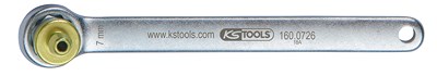 Ks Tools Bremsen-Entlüftungsschlüssel, extra kurz, 7 mm, grün [Hersteller-Nr. 160.0726] von KS TOOLS