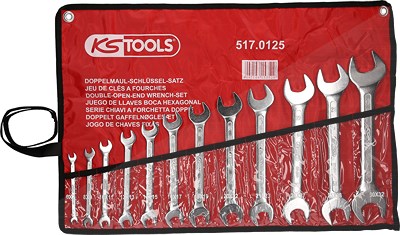 Ks Tools Doppel-Maulschlüssel-Satz, 12-tlg, 6x7-30x32mm [Hersteller-Nr. 517.0125] von KS TOOLS