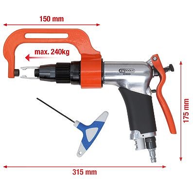 Ks Tools Druckluft-Schweißpunkt-Bohrmaschinen-Satz, 3-tlg [Hersteller-Nr. 515.1310] von KS TOOLS