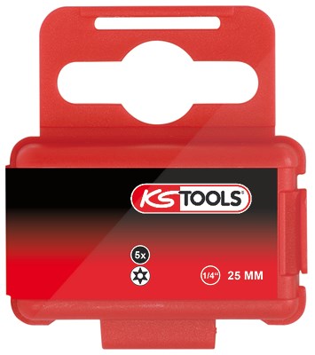 Ks Tools 1/4 Bit Torx, Bohrung, 25mm, TB7, 5er Pack [Hersteller-Nr. 911.2274] von KS TOOLS