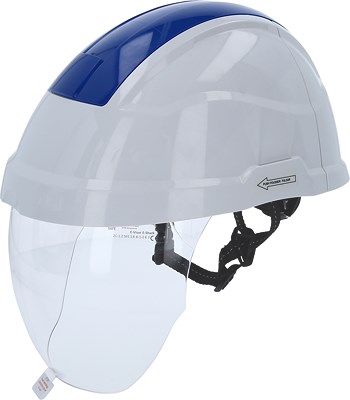 Ks Tools Arbeits-Schutzhelm mit Gesichtsschutz, blau [Hersteller-Nr. 117.0135] von KS TOOLS