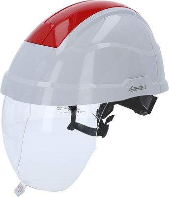 Ks Tools Arbeits-Schutzhelm mit Gesichtsschutz, rot [Hersteller-Nr. 117.0137] von KS TOOLS