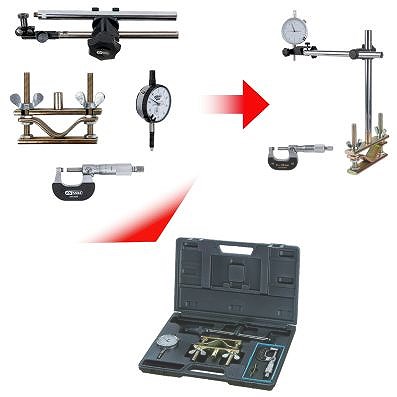 Ks Tools Bremsscheiben-Messwerkzeug-Satz, 4-tlg [Hersteller-Nr. 300.0690] von KS TOOLS