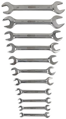 Ks Tools EDELSTAHL Doppel-Maulschlüssel-Satz, 11-tlg, abgewinkelt [Hersteller-Nr. 964.2245] von KS TOOLS