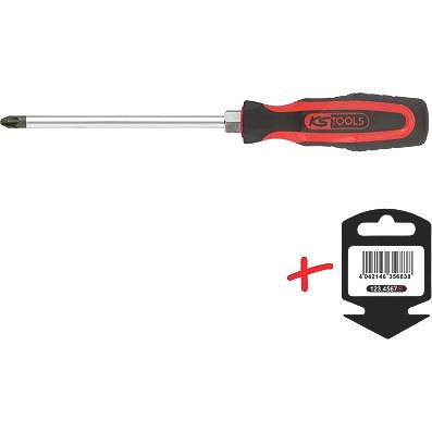 Ks Tools ERGOTORQUEplus Schraubendreher, PZ2, 255mm [Hersteller-Nr. 159.1043-E] von KS TOOLS