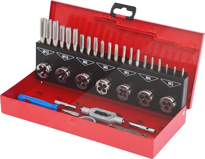 Ks Tools HSS Gewindeschneidwerkzeug-Satz, 32-tlg [Hersteller-Nr. 331.0632] von KS TOOLS