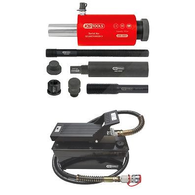 Ks Tools Hydraulik-Einheit 16t, mit Luft-Hydraulik-Pumpe, 13-tlg [Hersteller-Nr. 440.9991] von KS TOOLS