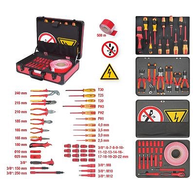 Ks Tools Isolierter Werkzeug-Satz für Hybrid- und Elektrofahrzeuge, 43-tlg [Hersteller-Nr. 117.1890] von KS TOOLS