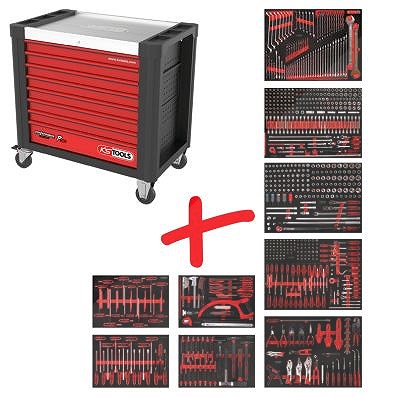 Ks Tools Performanceplus Werkzeugwagen-Satz P30 706Werkzeugen 7Schubladen [Hersteller-Nr. 830.9706] von KS TOOLS