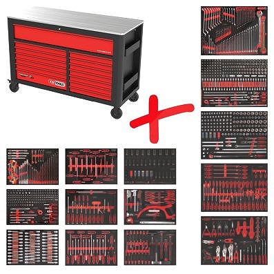 Ks Tools Performanceplus WerkzeugwagenSatz P45 950Werkzeugen 13Schubladen [Hersteller-Nr. 845.14950] von KS TOOLS