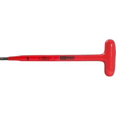 Ks Tools T-Griff-Innen6kant-Stiftschlüssel mit Schutzisolierung, 5x120mm [Hersteller-Nr. 117.1677] von KS TOOLS