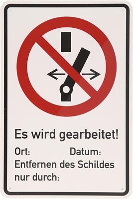 Ks Tools Warnschild Geerdet [Hersteller-Nr. 117.2482] von KS TOOLS