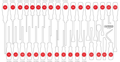 Ks Tools Leere Schaumstoffeinlage zu 813.0033 [Hersteller-Nr. 813.0033-97] von KS TOOLS