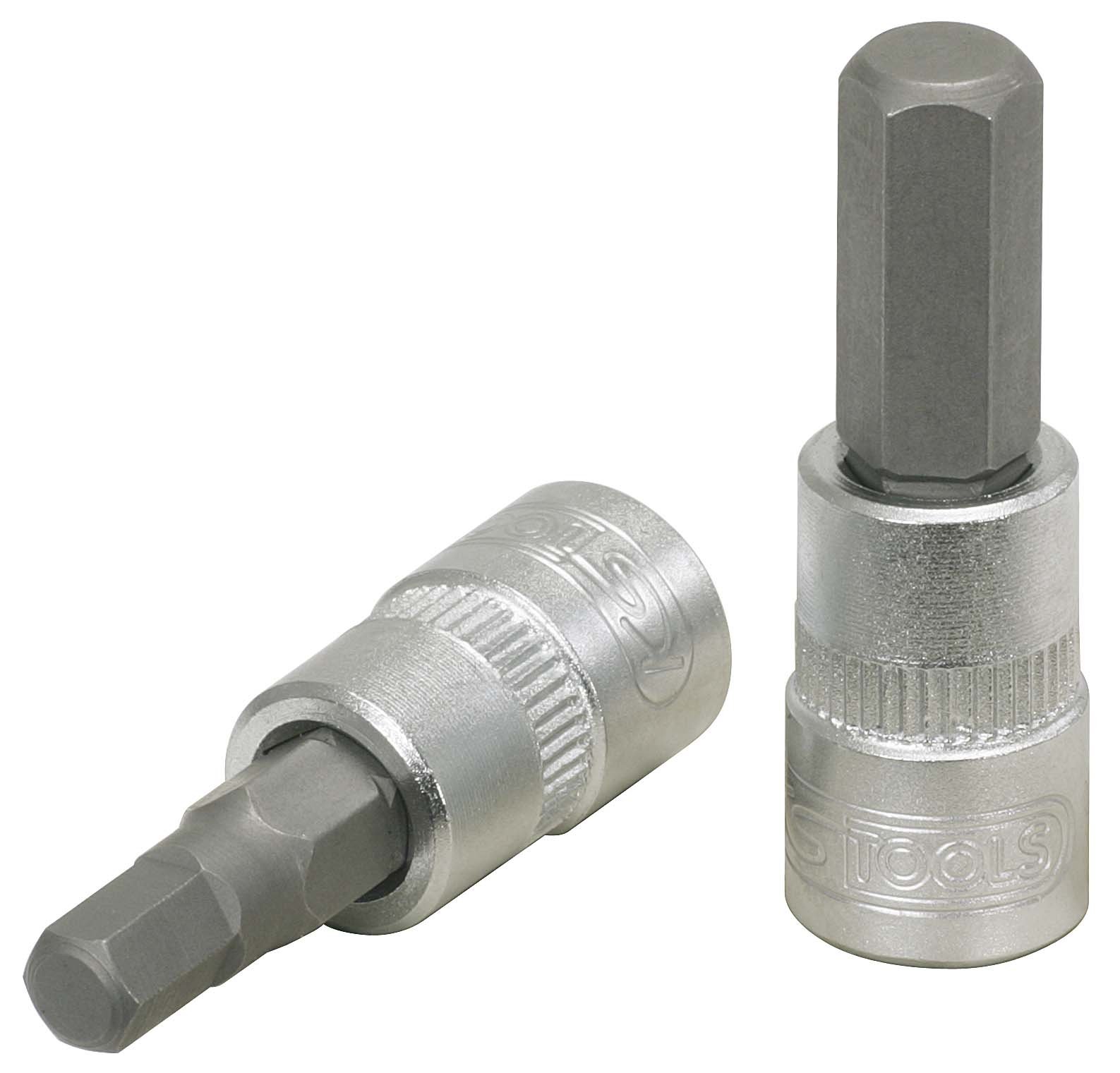 KS Tools 911.1439-E 1/4 Zoll Bit-Stecknuss, 6 mm, auf Hängeschildchen, Edelstahl Kunststoff Metall Gummi Legierung und Kupfer, farblos, One Size von KS Tools