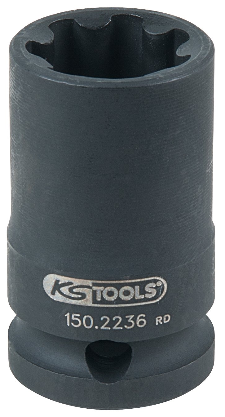 KS Tools 150.2236 1/2 Zoll Bremssattel-Spezialstecknuss, AS 22 von KS Tools