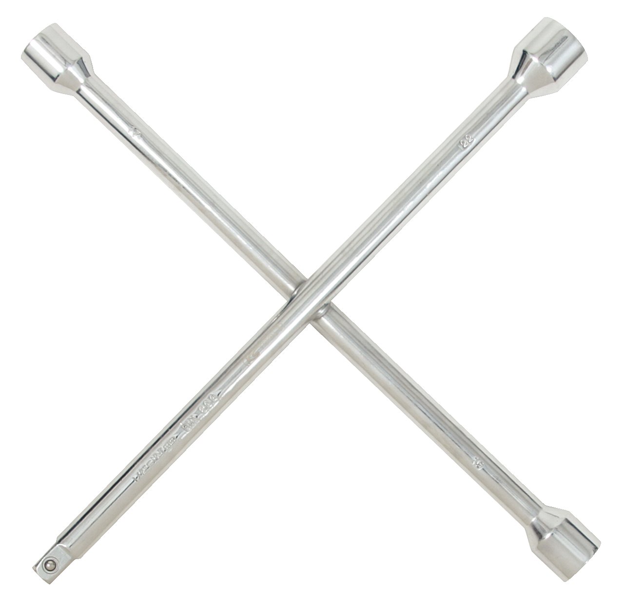 KS Tools 518.1150 Radkreuzschlüssel für PKWs, 1/2"x17x19x22mm von KS Tools